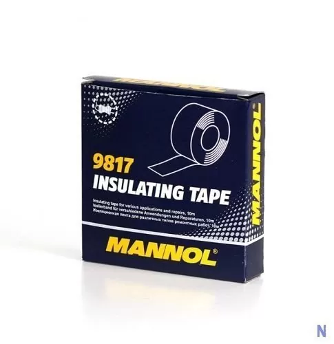 Лента изоляционная для различных типов ремонтных работ -Mannol 9817 Insulating Tape (19 mm х 10m) (КИТАЙ)