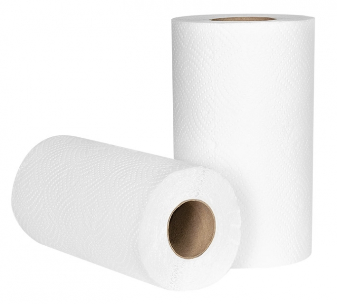 Полотенце бум. 2х-слойное (рулон) Novol белое, 192м, 24*24см (макс. т.н. 30)