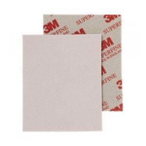 3M 03810 SUPERFINE Губка абразивная на поролоновой основе P500 115мм x 140мм