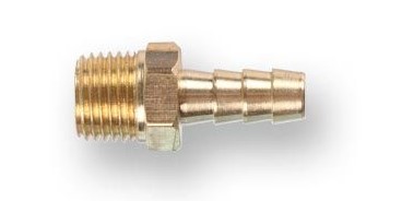 Соединение нар. резьба 1-4" х елочка 8 мм (латунь) ECO, арт.AB-MT14-E08 (Китай)