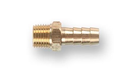 Соединение нар. резьба 1-4" х елочка 12 мм (латунь) ECO, арт.AB-MT14-E12 (Китай)