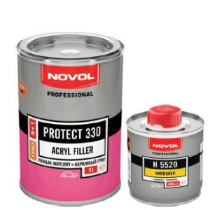 37331, Акр.грунт Protect 330 Trio 1,0л белый (5+1) (макс. т.н. 55)