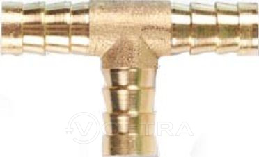 Соединение елочка 12 мм Т-образное (латунь) ECO, арт.AB-T-E12 (Китай)