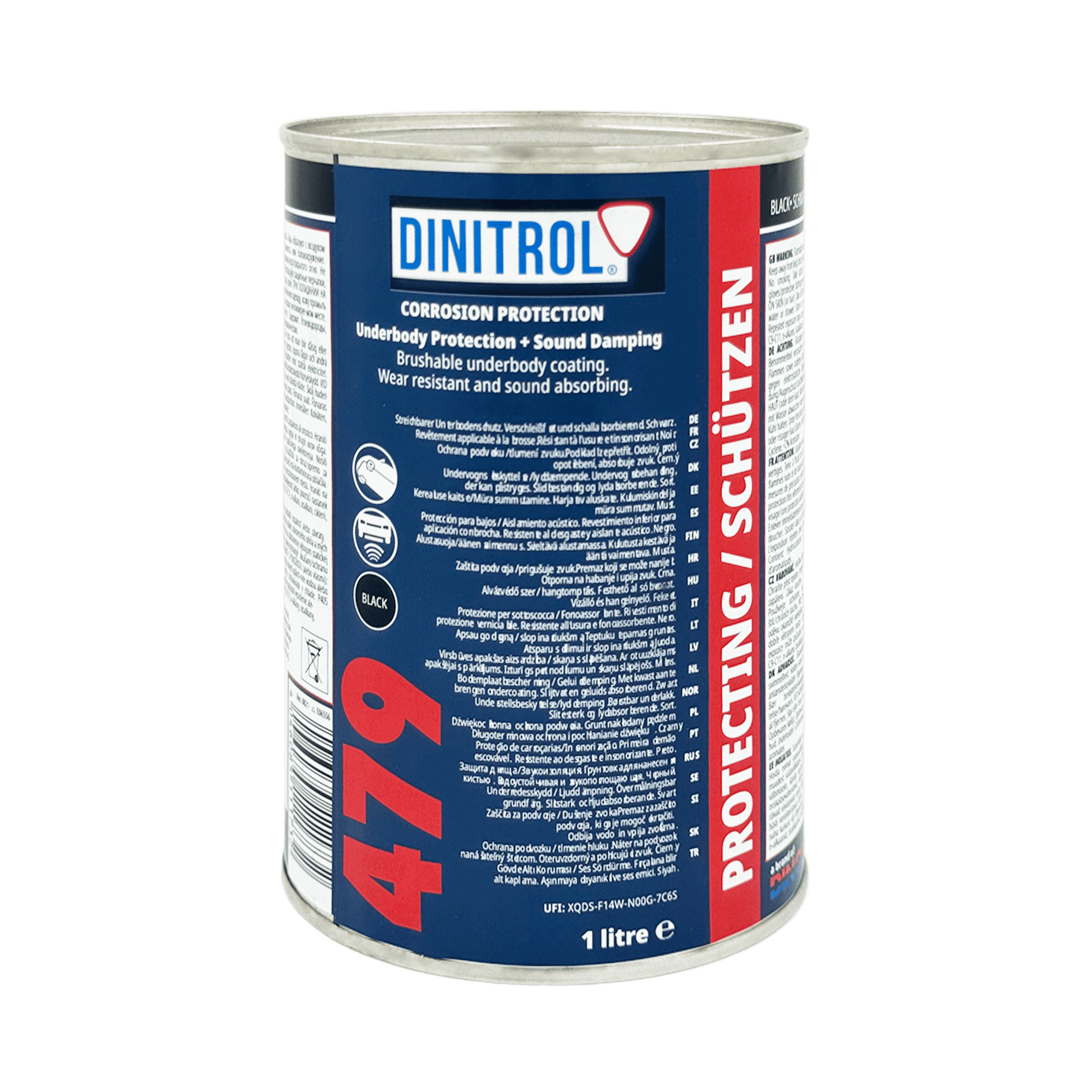 DINITROL 479 Шумоизоляция и антикор для арок и днища 1000мл