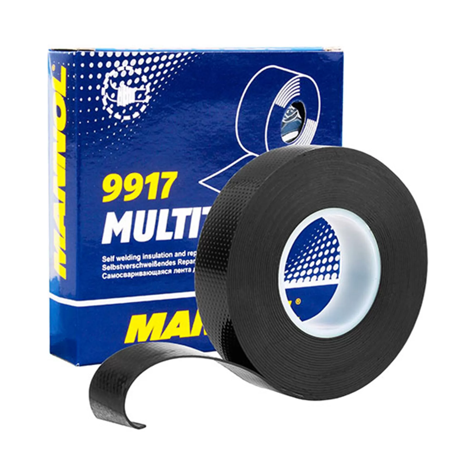 MANNOL 9717 BANDAGE TAPE Лента полиэфирная тканая для обмотки кабельных жгутов 25мм x 10м