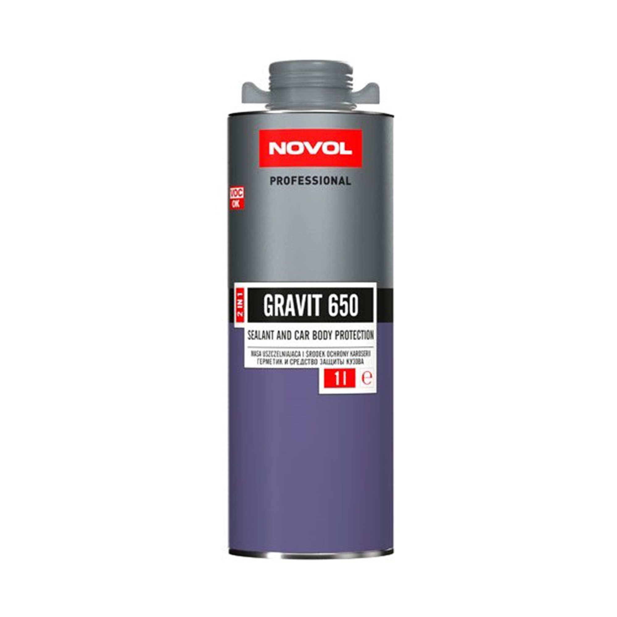 NOVOL 37761 GRAVIT 650 Герметик и средство защиты кузова серый 1000мл