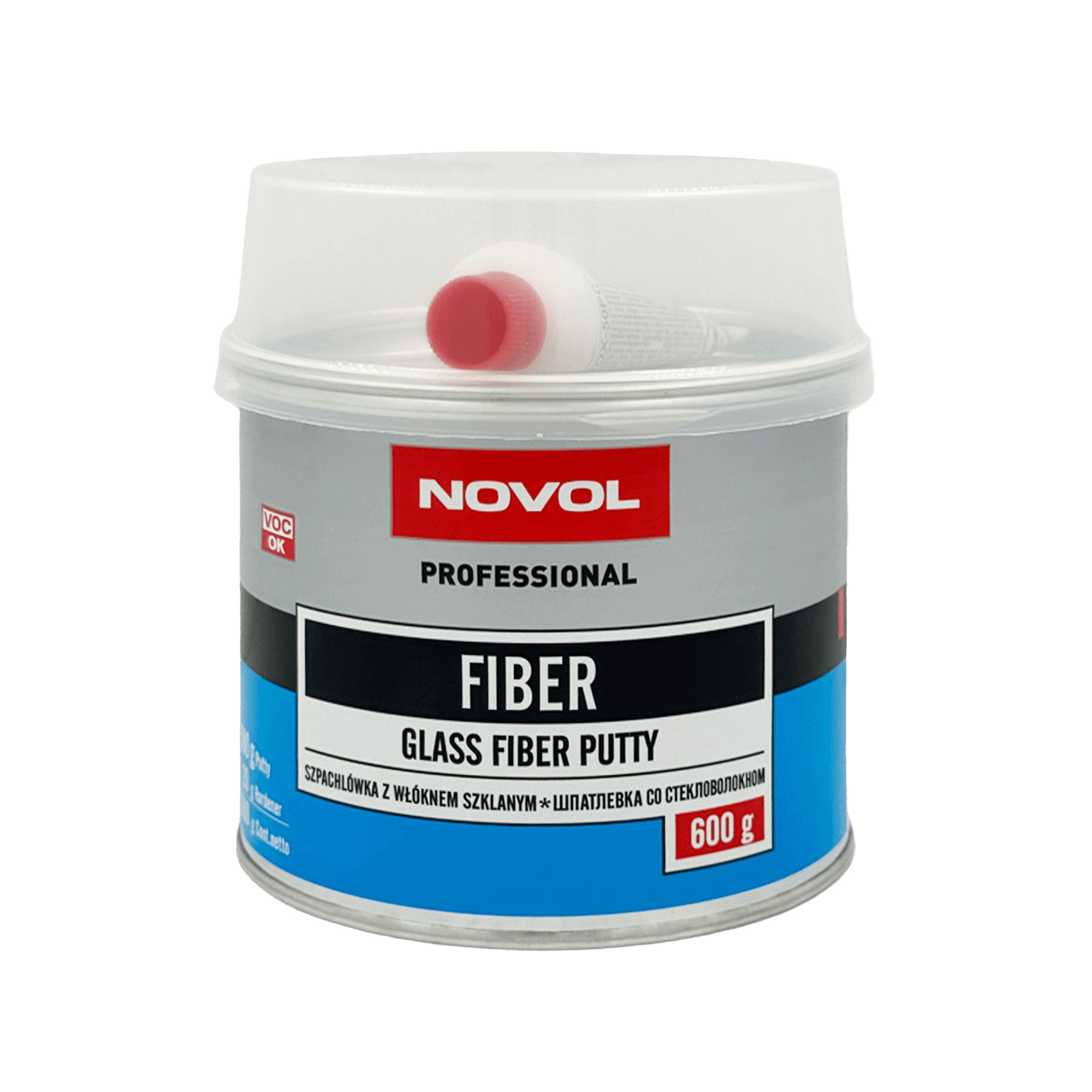 NOVOL FIBER Шпатлевка с крупным стекловолокном 0.6кг
