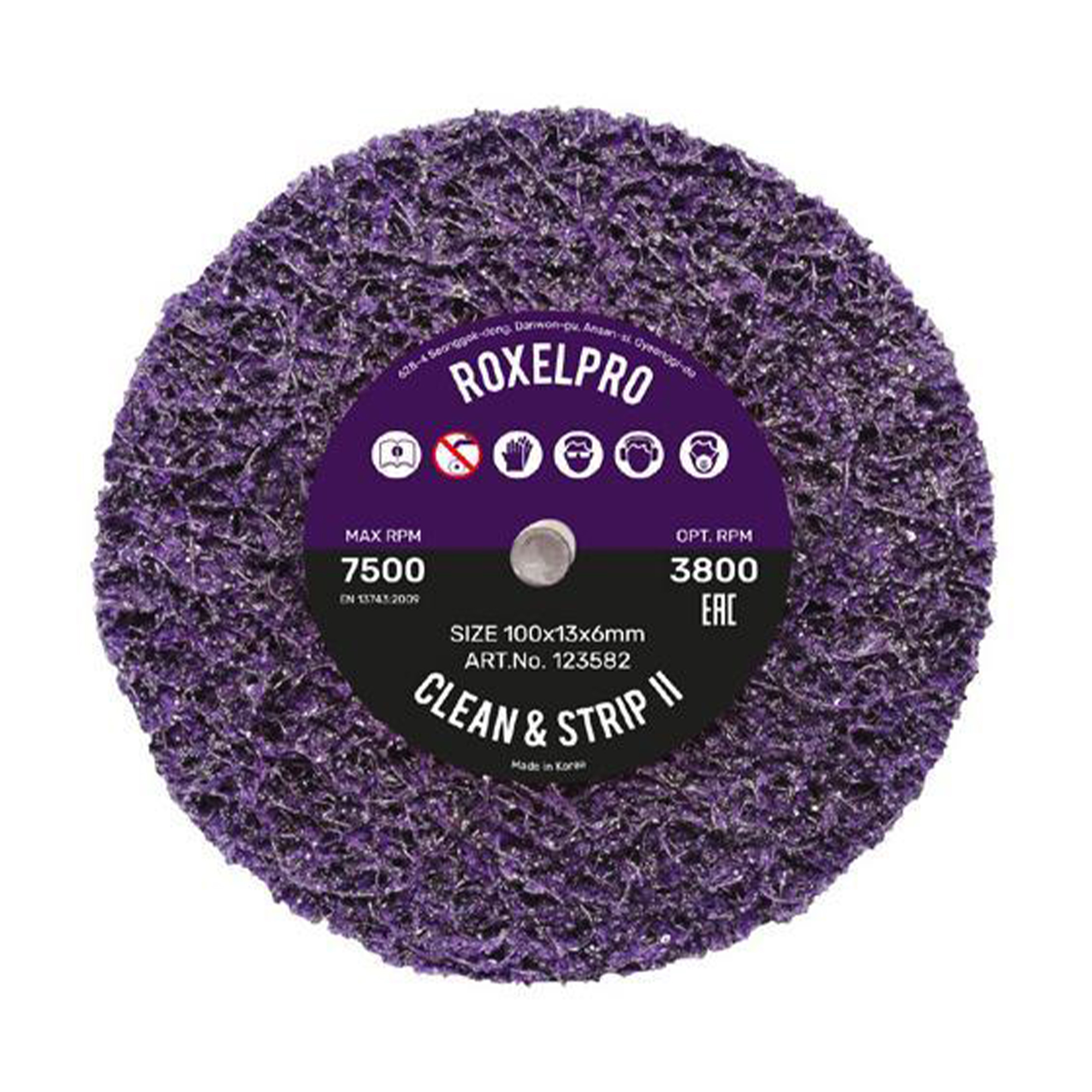 ROXELPRO 123582 Clean&Strip II Круг зачистной на шпинделе 100х13х6мм