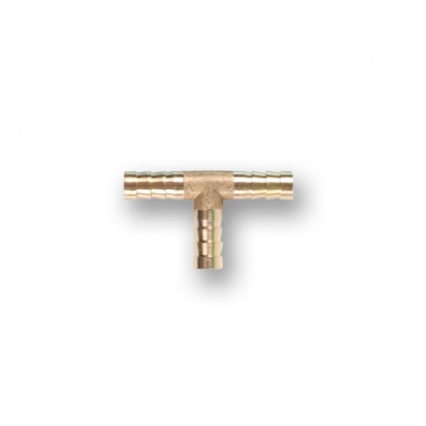 Соединение елочка 8 мм Т-образное (латунь) ECO, арт.AB-T-E08 (Китай)