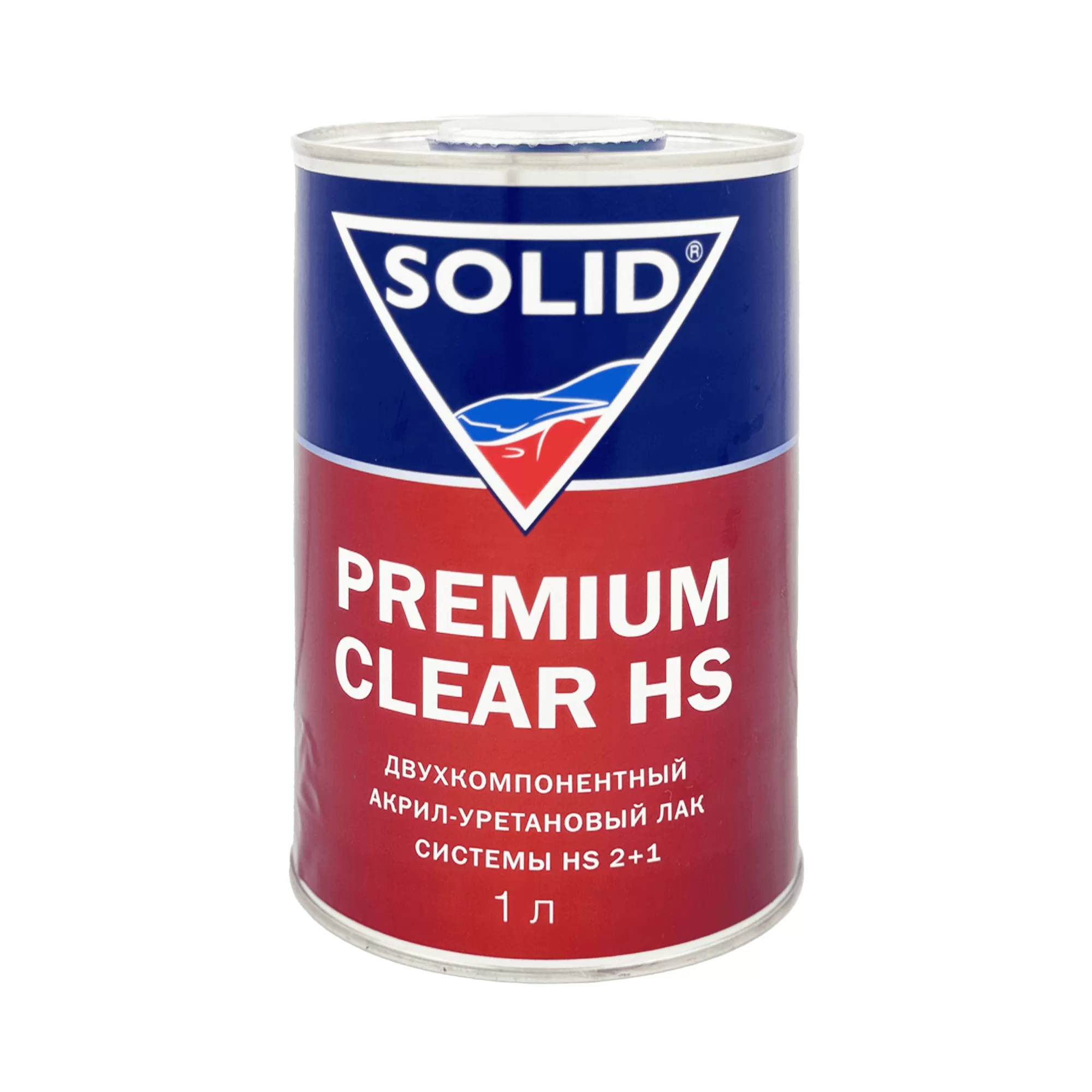 SOLID PREMIUM CLEAR HS Лак акриловый прозрачный 1000мл + Отвердитель 500мл