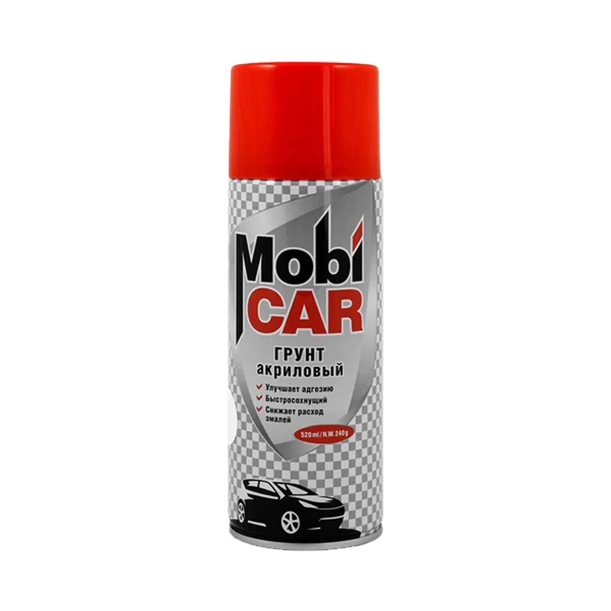 MOBICAR 0504-02 MC Грунт акриловый чёрный аэрозоль 520мл