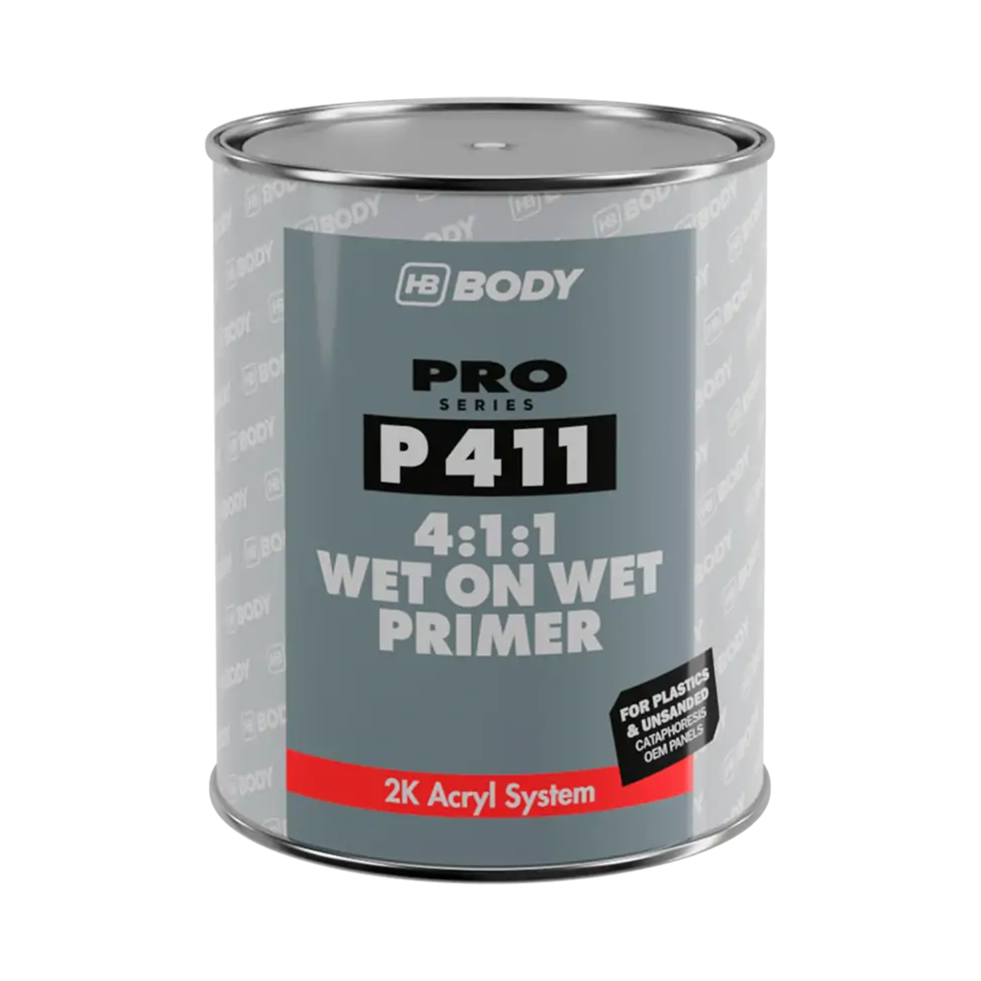 HB BODY 4111200001 P411 WET ON WET PRIMER Грунт акриловый изолирующий чёрный 1000мл