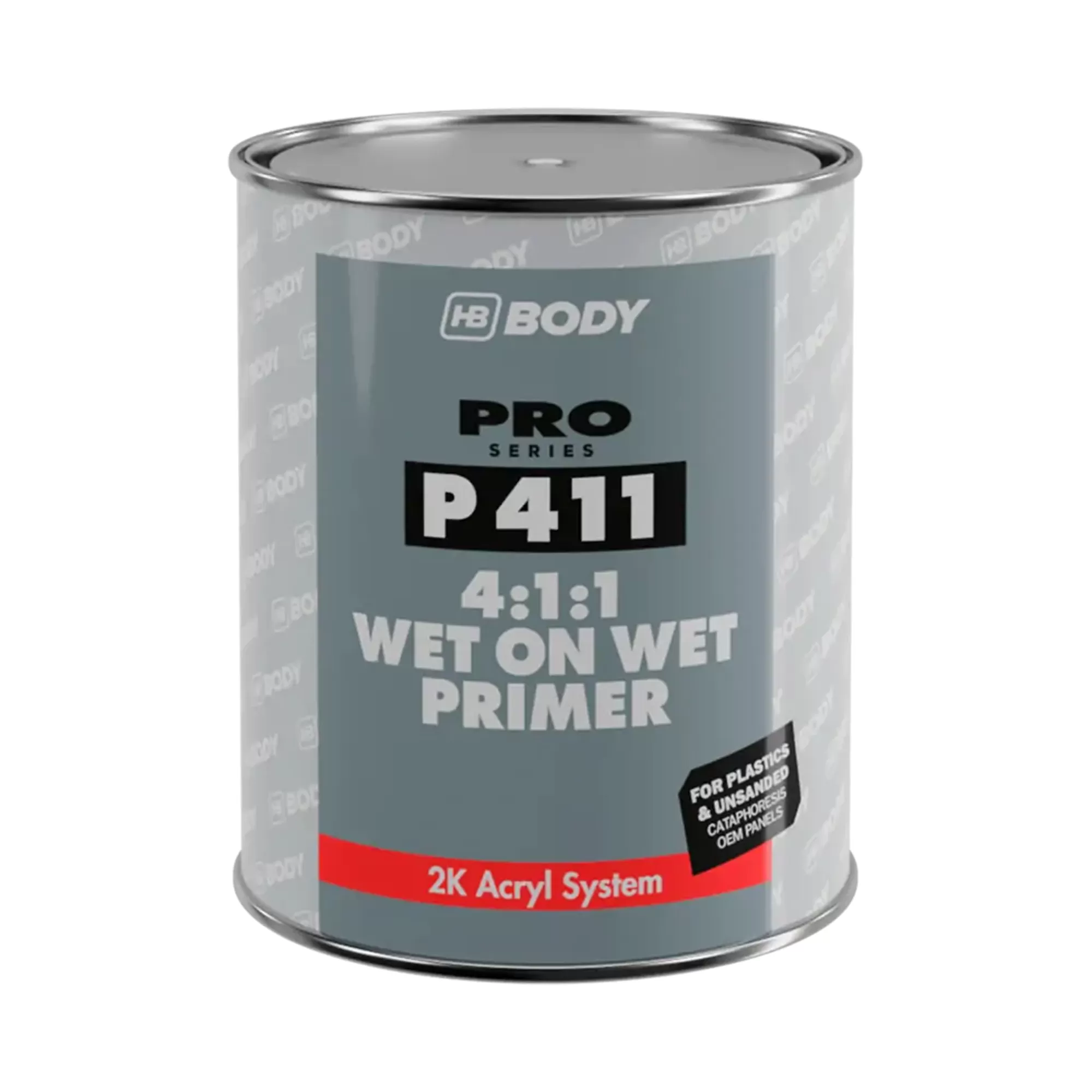 HB BODY 4111200001 P411 WET ON WET PRIMER Грунт акриловый изолирующий чёрный 1000мл