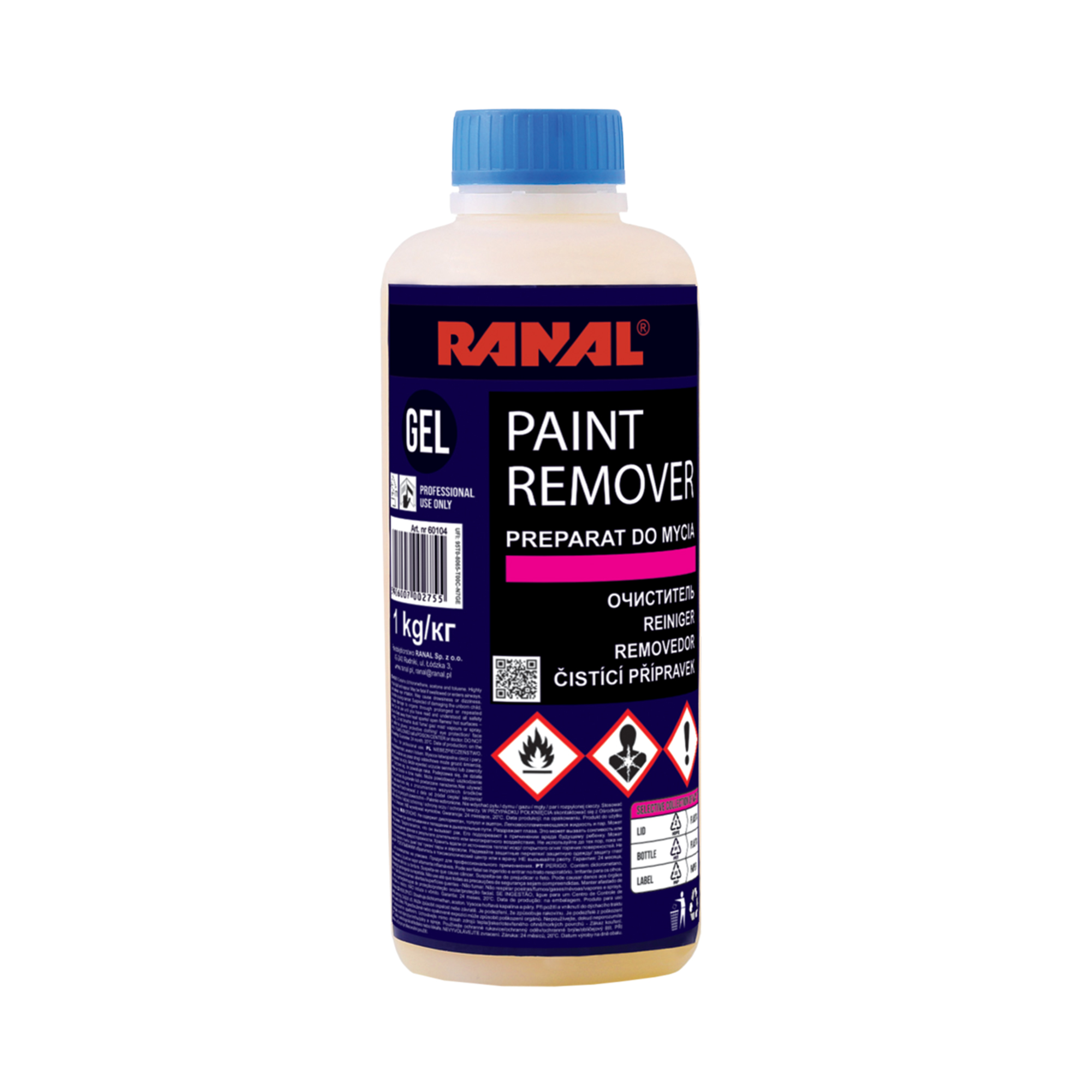RANAL PAINT REMOVER GEL Средство для удаления краски и лаковых покрытий 1кг