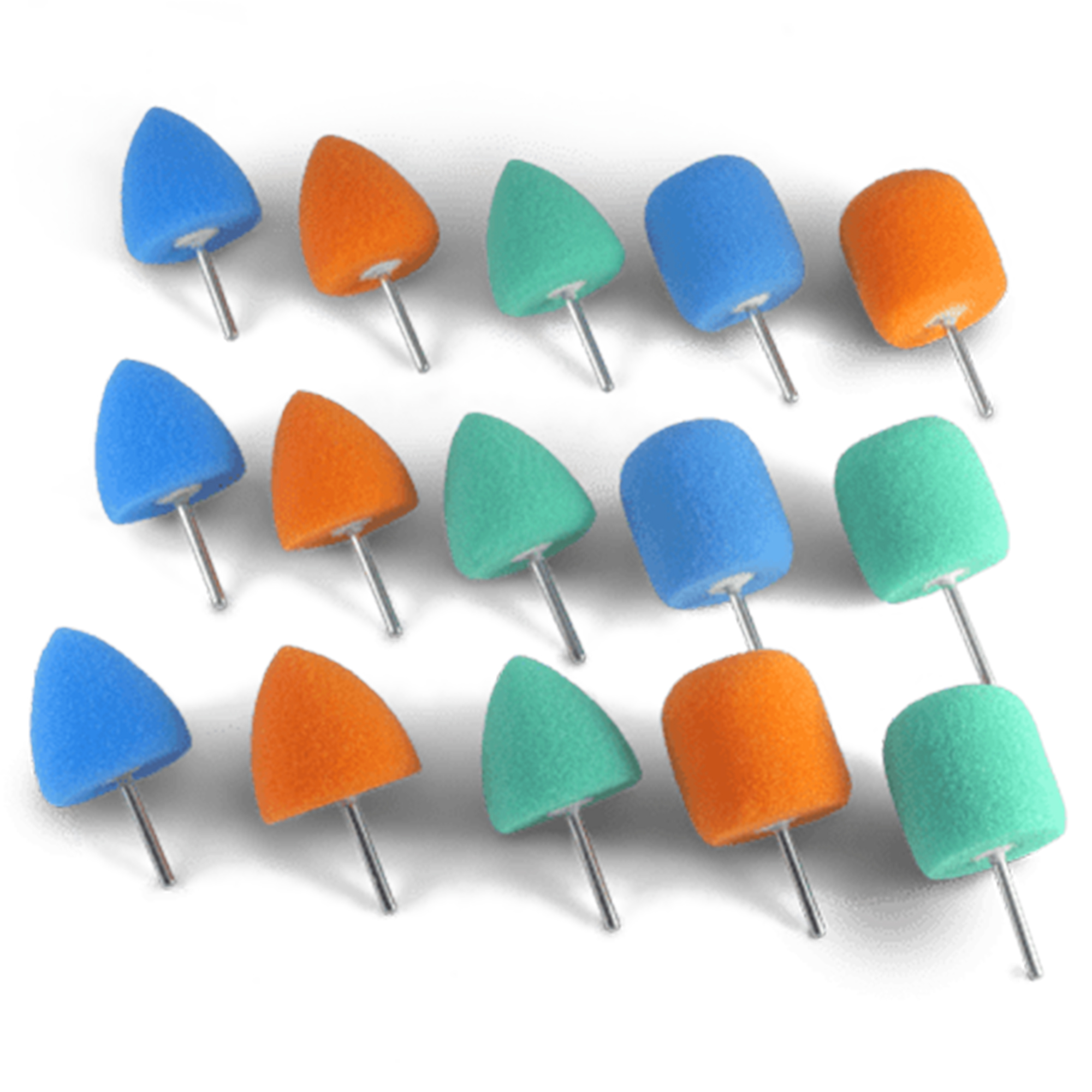 AUTECH AU-3301 Полировальная насадка для гибкого вала комплект 15шт