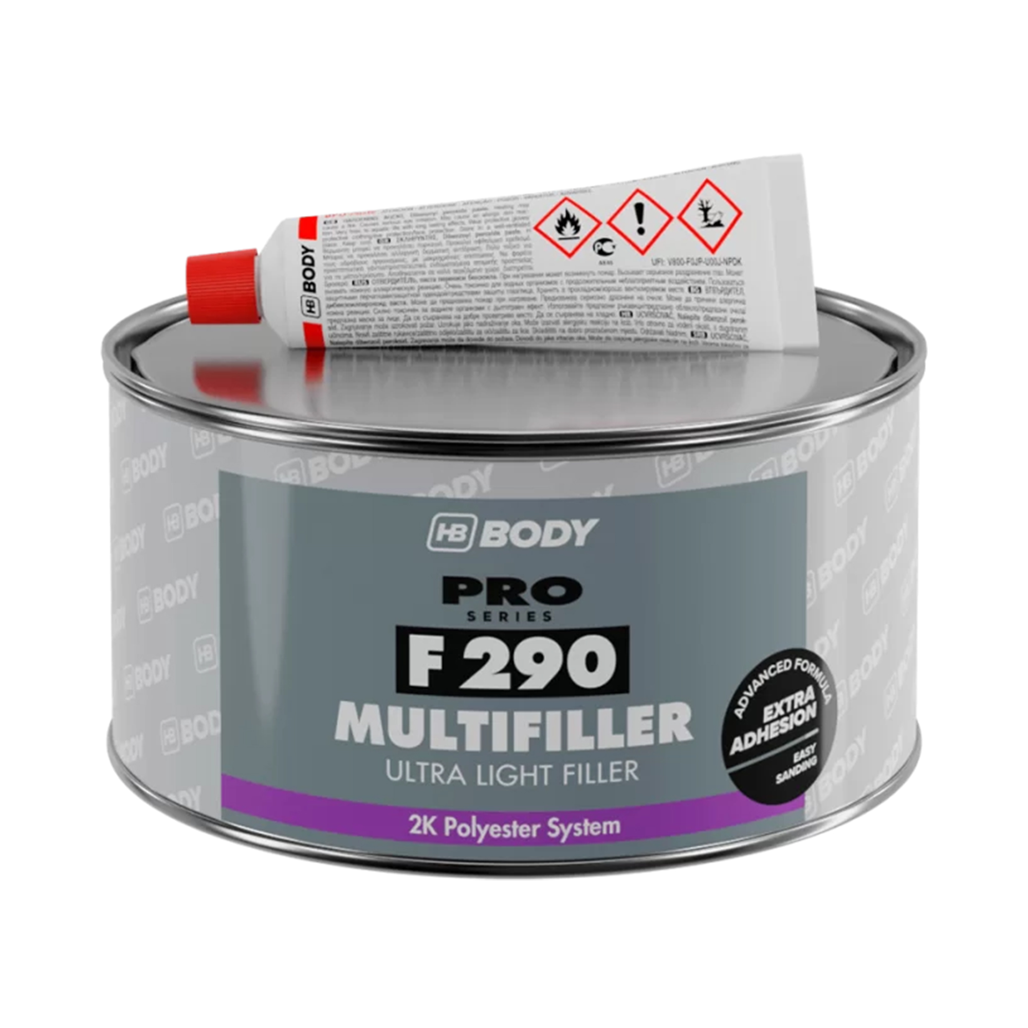 HB BODY F290 MULTIFILLER Шпатлевка ультра облегченная 1000мл