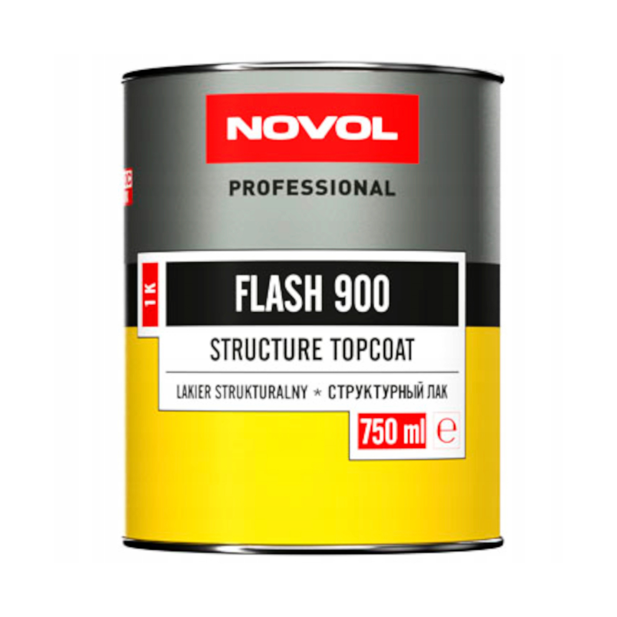 NOVOL 31006 FLASH 900 Эмаль структурная чёрная матовая 750мл