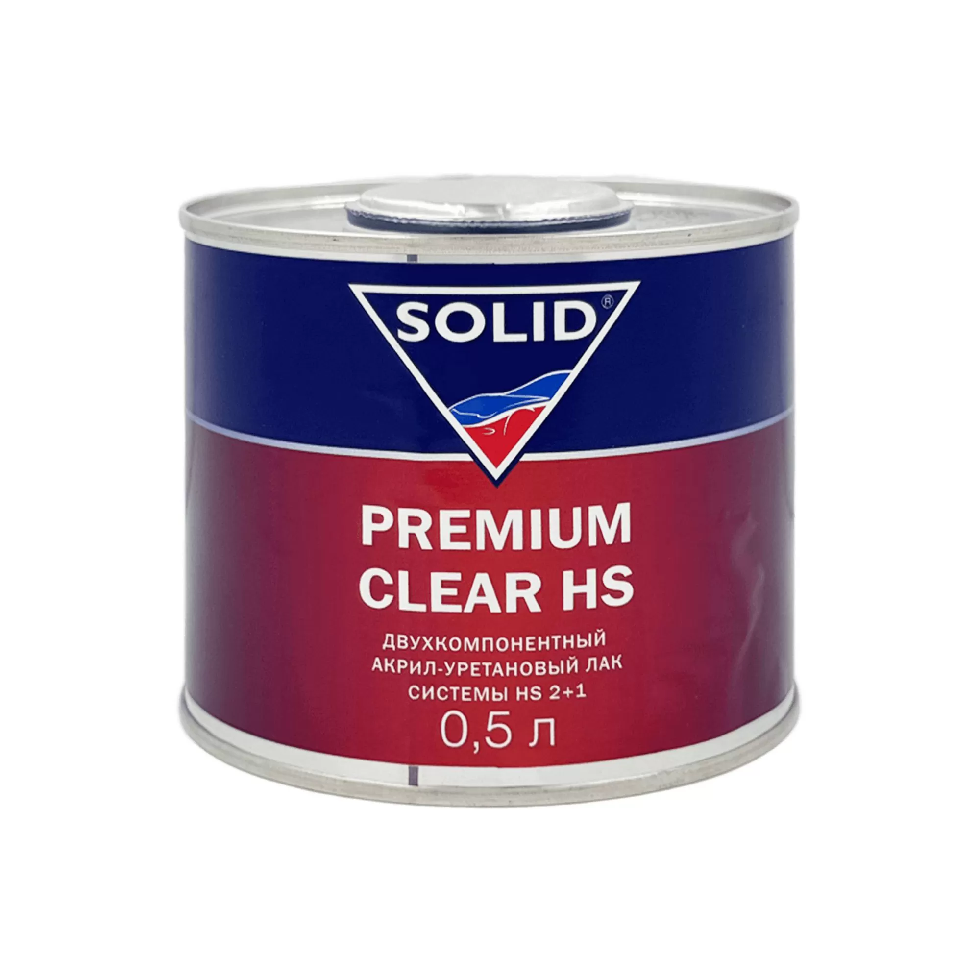 SOLID PREMIUM CLEAR HS Лак акриловый прозрачный 500мл + Отвердитель 250мл