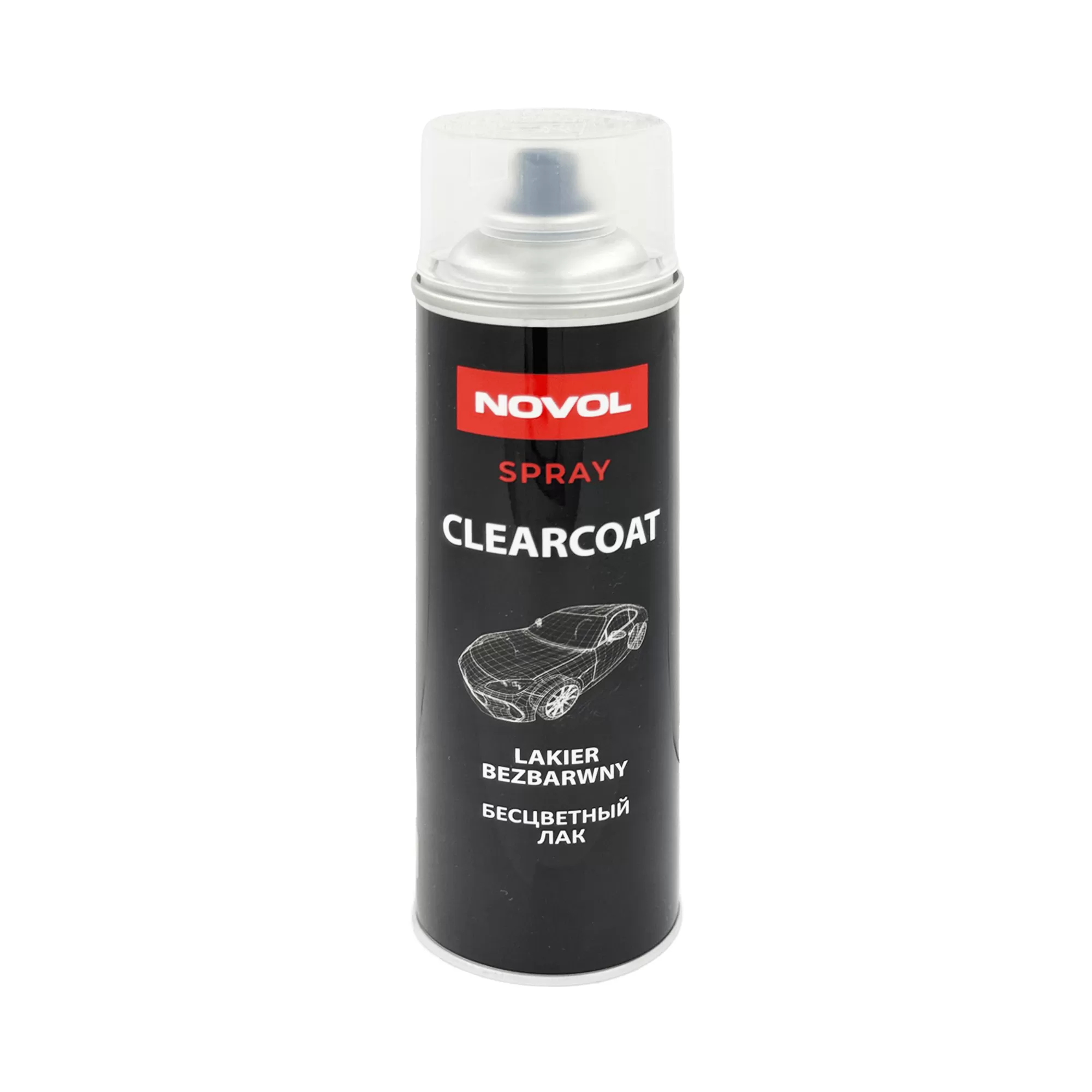 NOVOL SPRAY CLEARCOAT Лак акриловый прозрачный аэрозоль 500мл