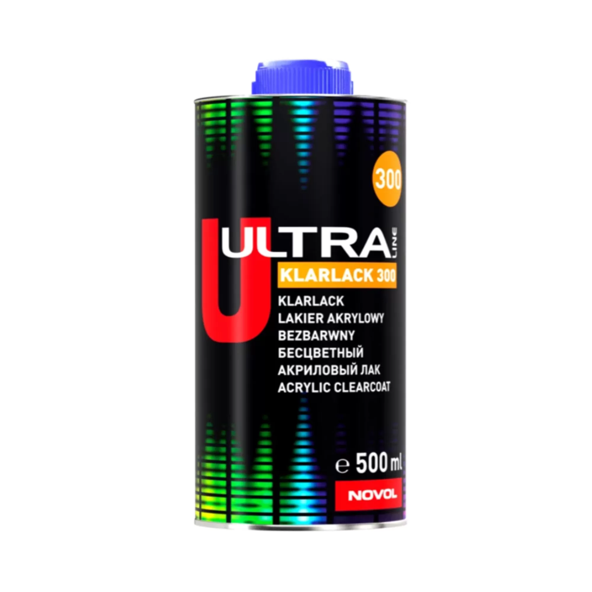 NOVOL ULTRA LINE KLARLACK 300 Лак акриловый прозрачный 500мл + KLARLACK HARTER Отвердитель 250мл