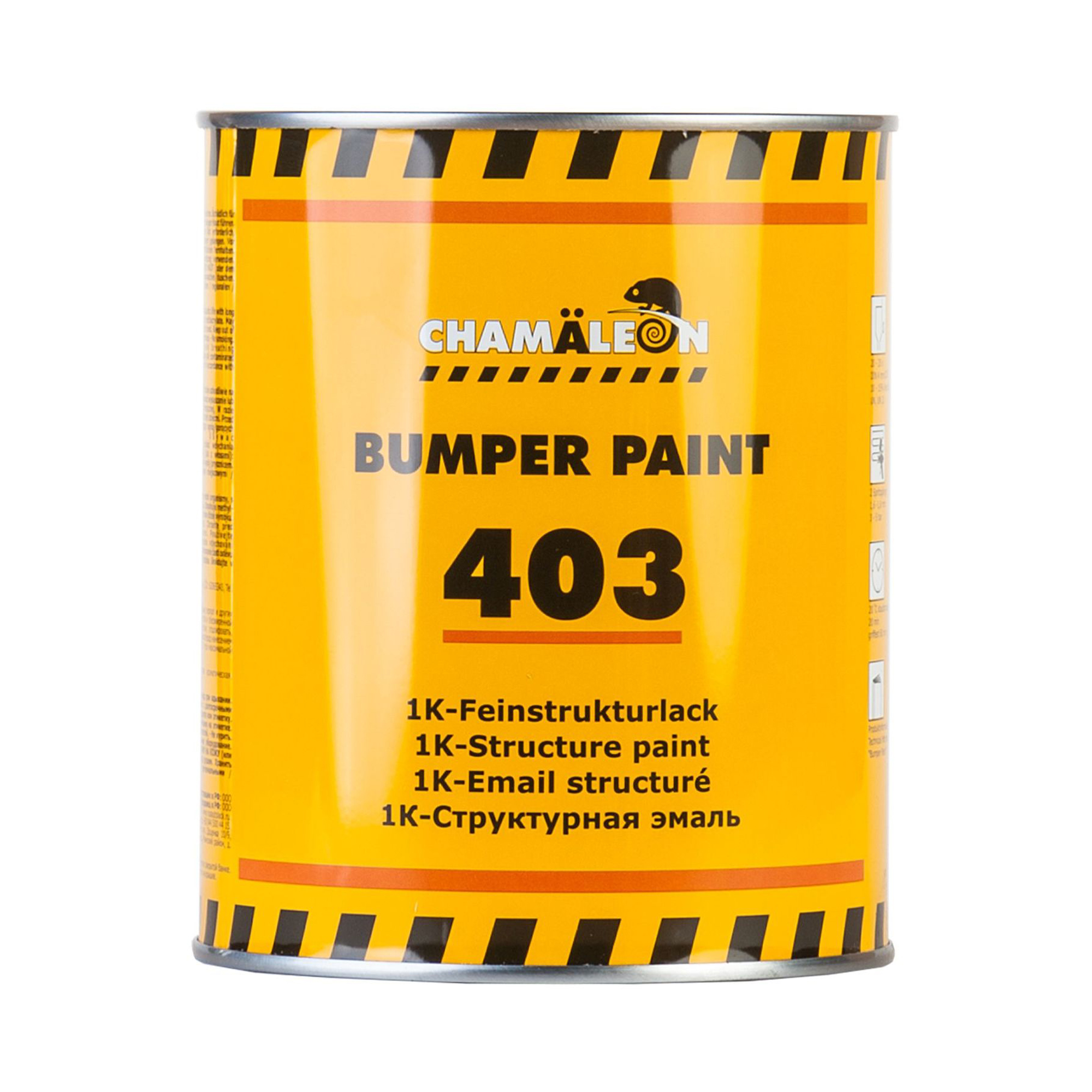 CHAMAELEON 14036 BUMPER PAINT 403 Структурная эмаль для пластика серая 1000мл