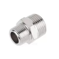 Соединение нар. резьба 3-8" х нар. резьба 1-2" (сталь) ECO, арт.AS-MT38-MT12 (Китай)