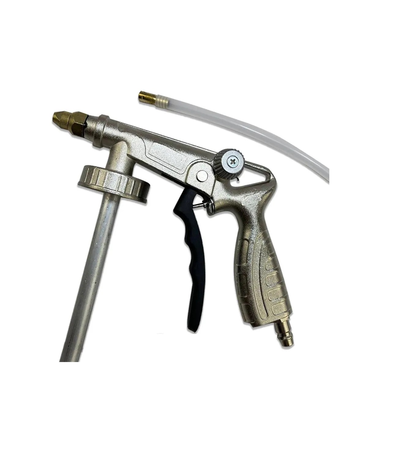 Пневмопистолет для гравитекса с регулировкой с двумя шлангами "H-D",(HD-1070