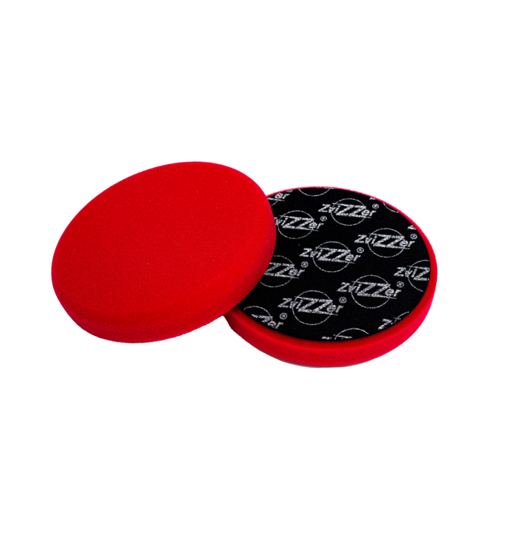 Поролоновый полировальный круг 160мм-25мм Zvizzer Standard Pad - КРАСНЫЙ жёсткий, арт.ZV-ST00016025HC