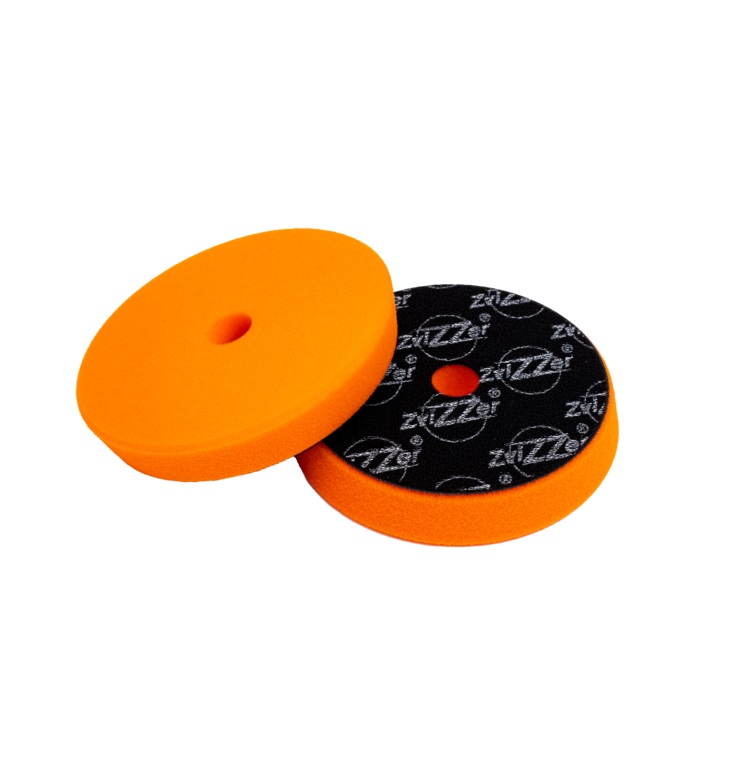 Поролоновый полировальный круг 125мм Zvizzer Trapez - ОРАНЖЕВЫЙ средней жёсткости, арт.ZV-TR00014025MC