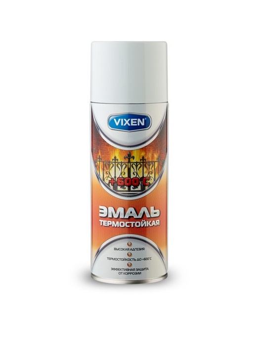 VX-53001 Эмаль термостойкая, белая, аэрозоль 520 мл-РОССИЯ
