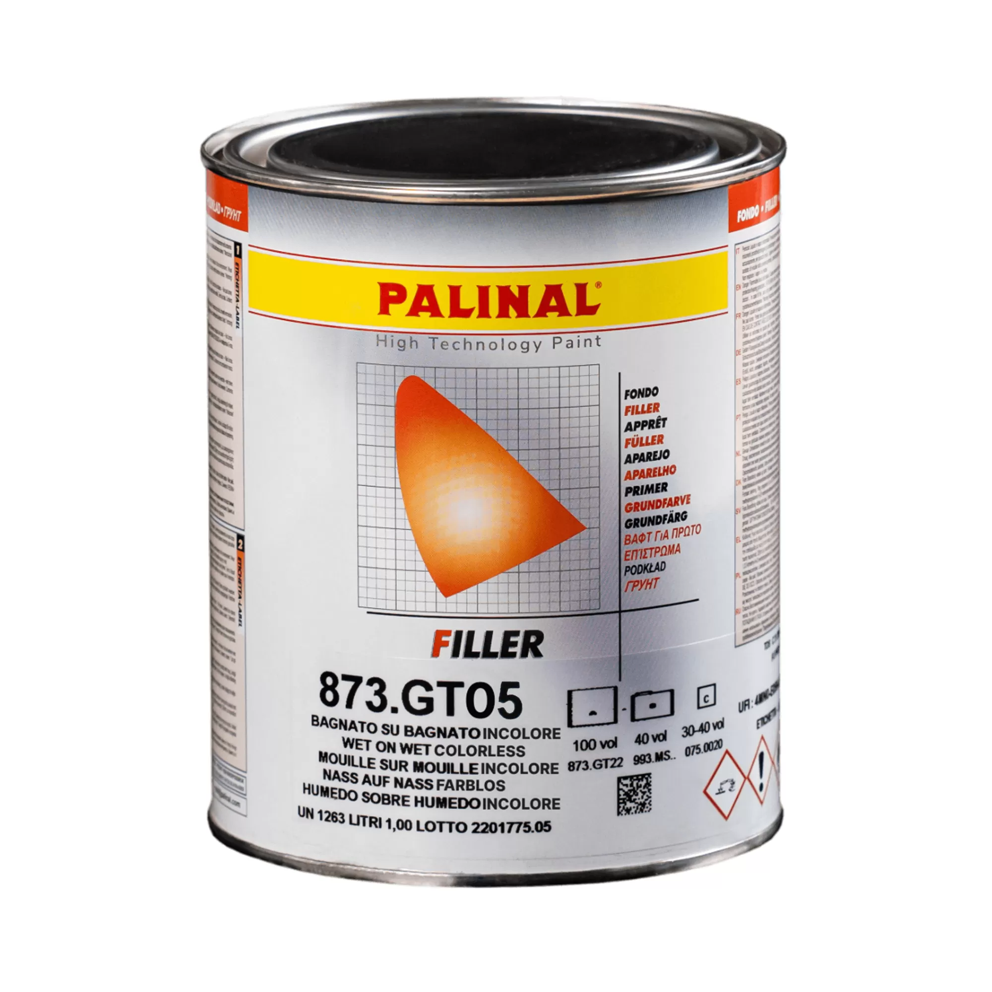 PALINAL 873.GT05-1 WET 2K FILLER Грунт акриловый изолятор мокрый-по-мокрому серый 1000мл