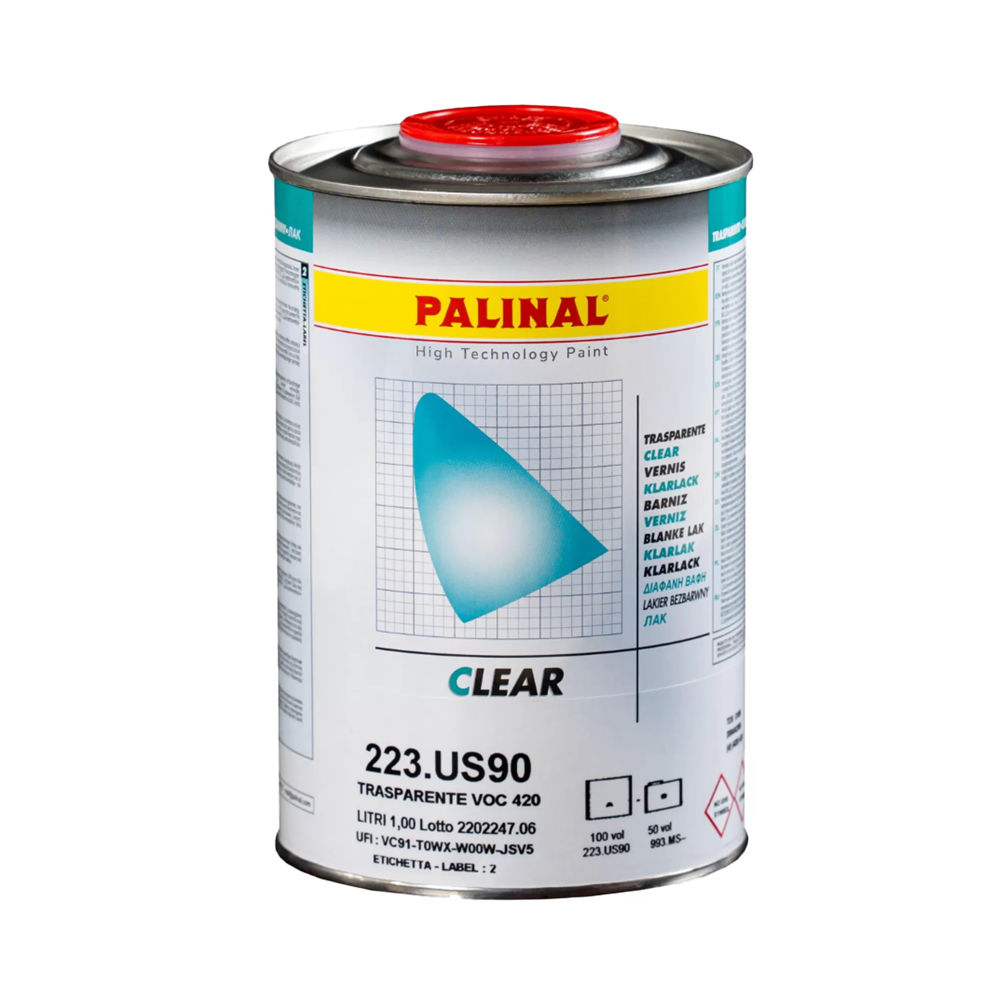 PALINAL 223 US90 2K-UHS Лак акриловый прозрачный 1000мл