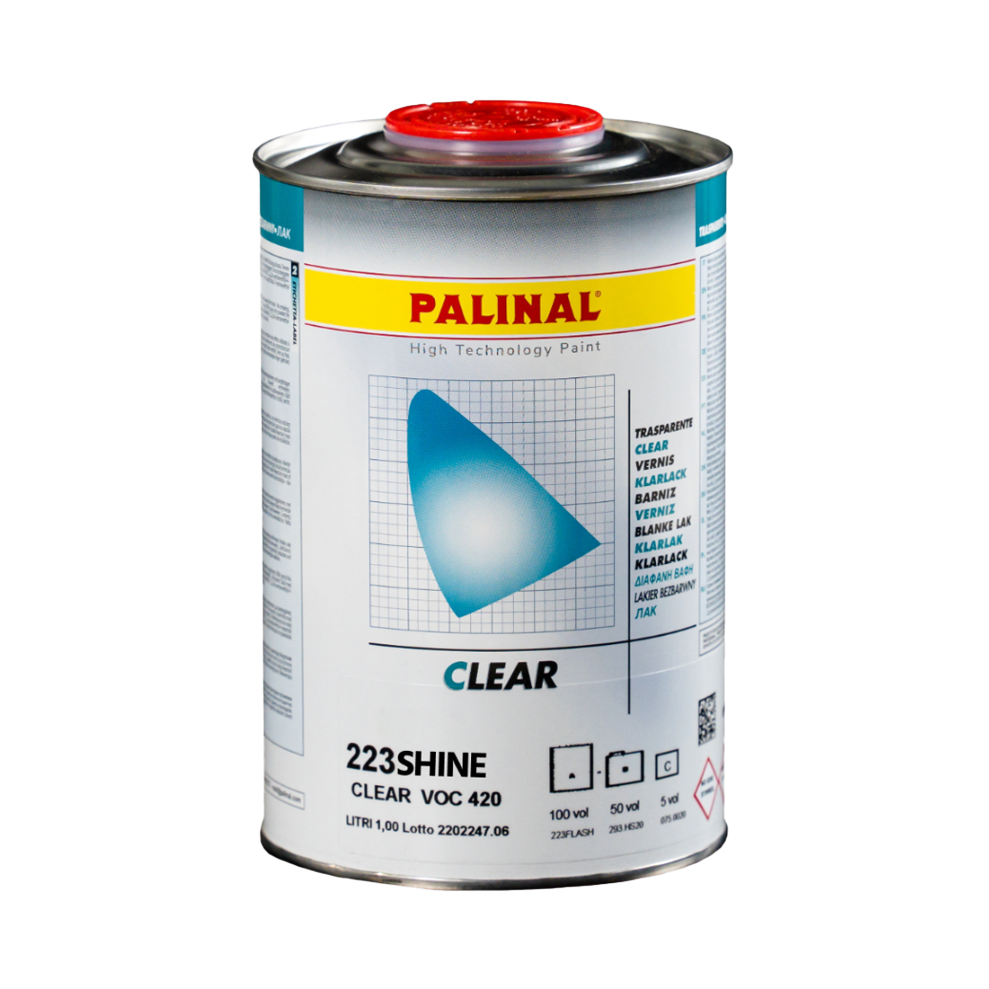 PALINAL 223 SHINE 2K-UHS Лак акриловый прозрачный 1000мл