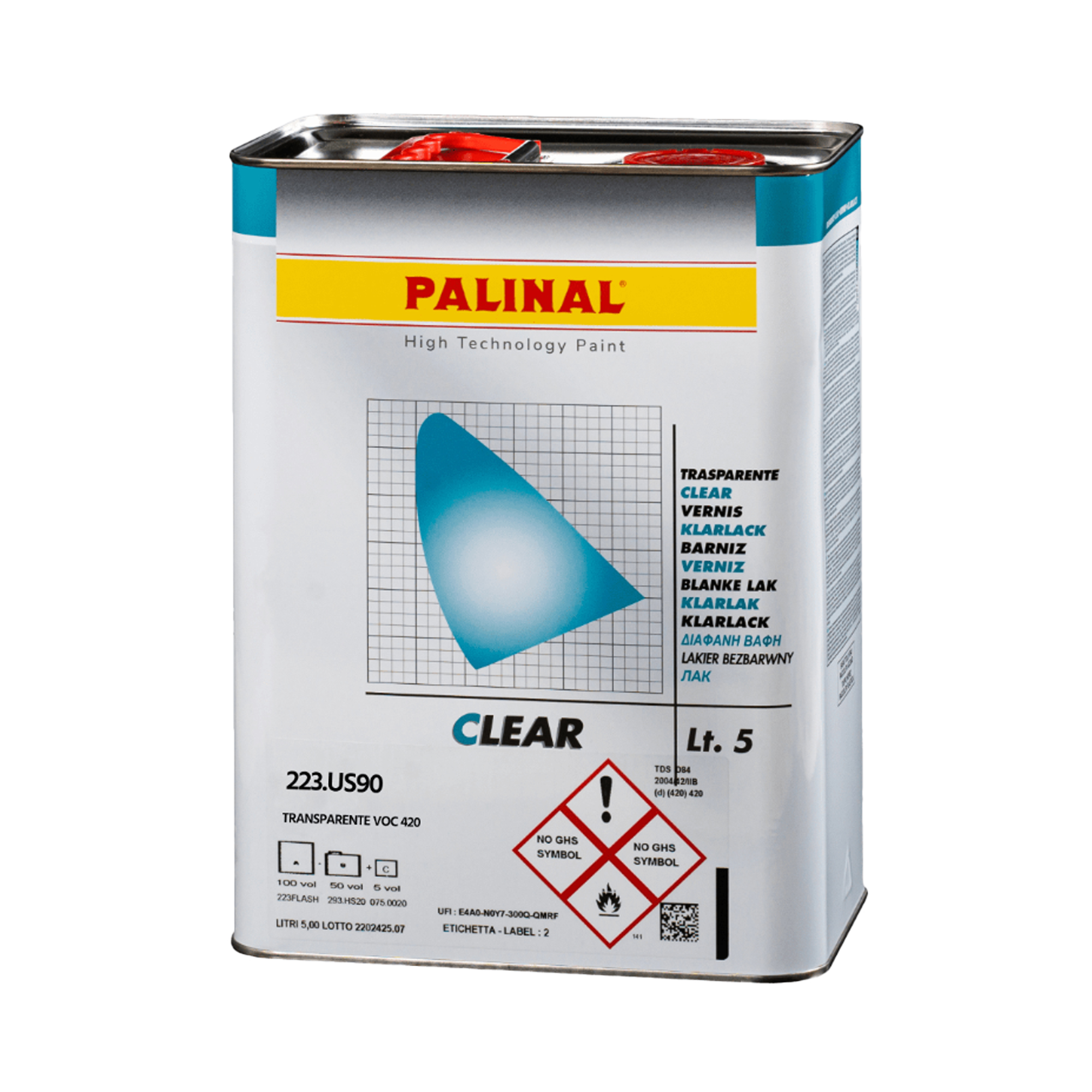 PALINAL US90 2K-UHS Лак акриловый прозрачный 5000мл