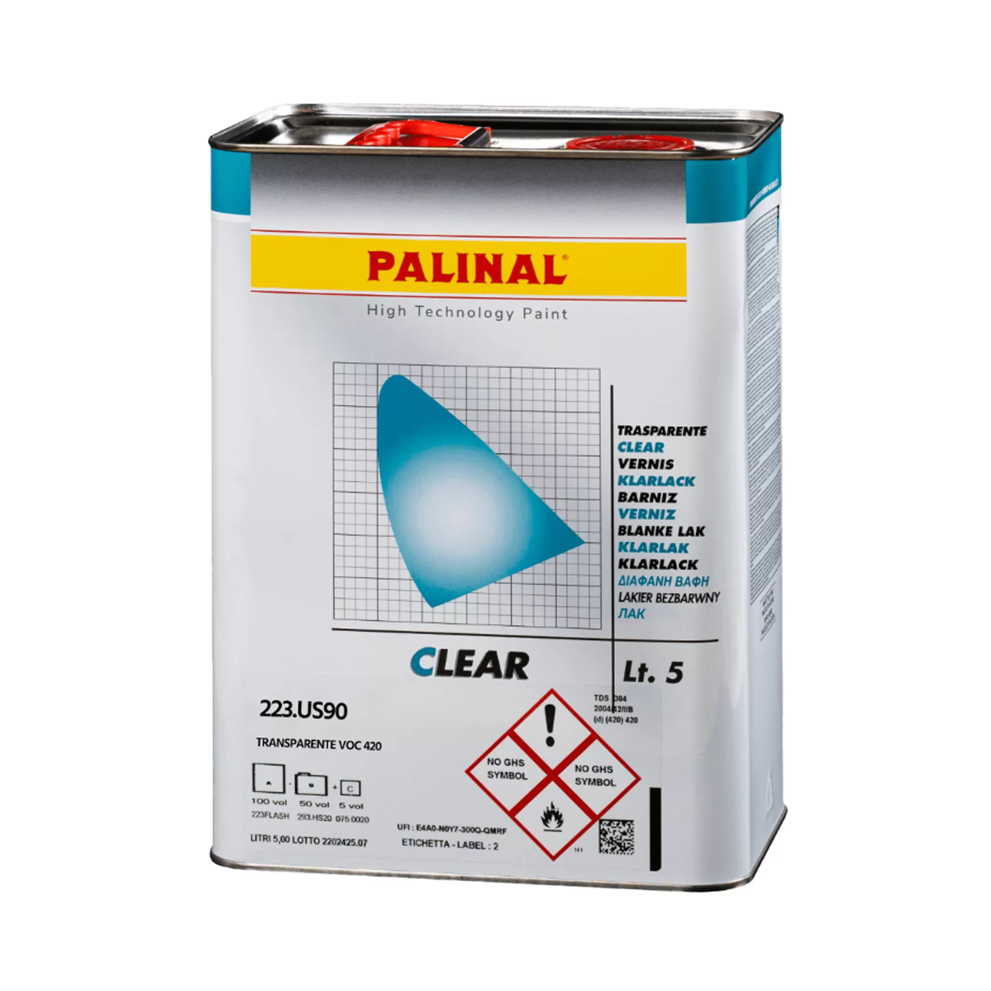 PALINAL US90 2K-UHS Лак акриловый прозрачный 5000мл