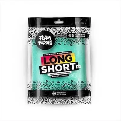 Foam Heroes Long Short универсальная разносторонняя микрофибра 40х40см (3шт), 350г-м2, арт.FHA054-3