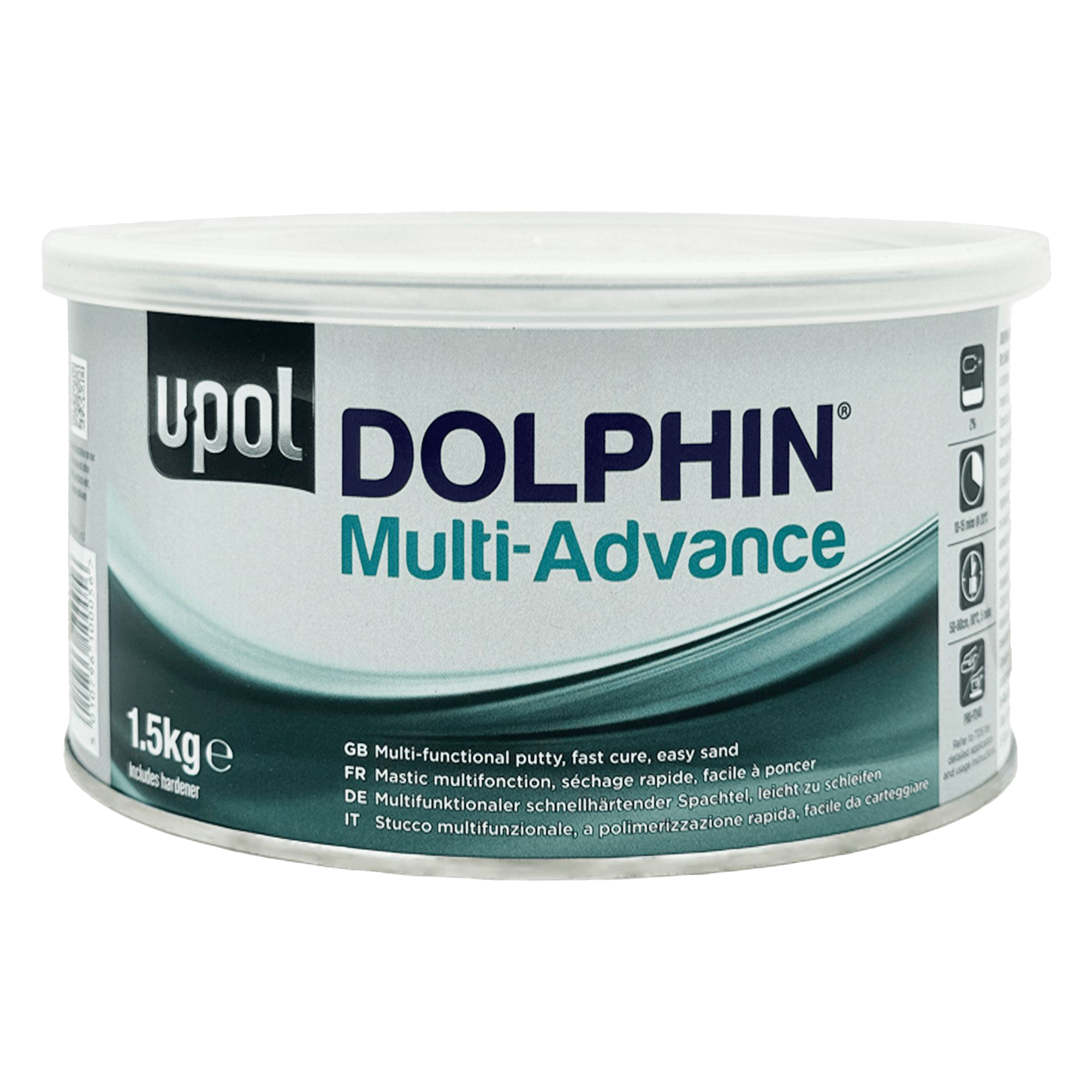 U-POL DOLPHIN MULTI-ADVANCE Шпатлевка быстросохнущая легкошлифуемая 1.5кг